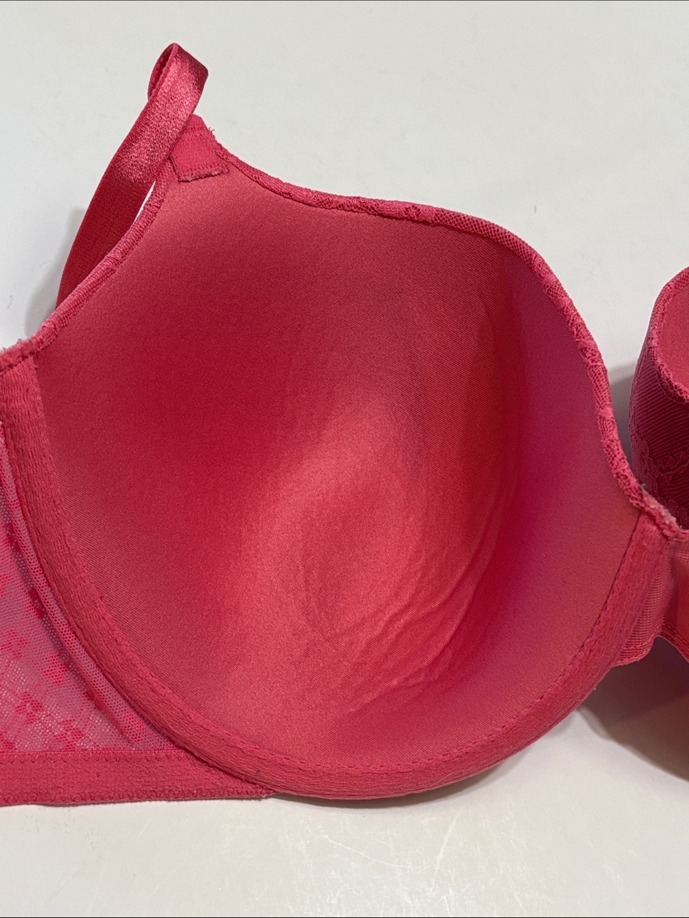 Victoria’s Secret Lined Demi Bra 38D Coral Pink - Picture 11 of 16